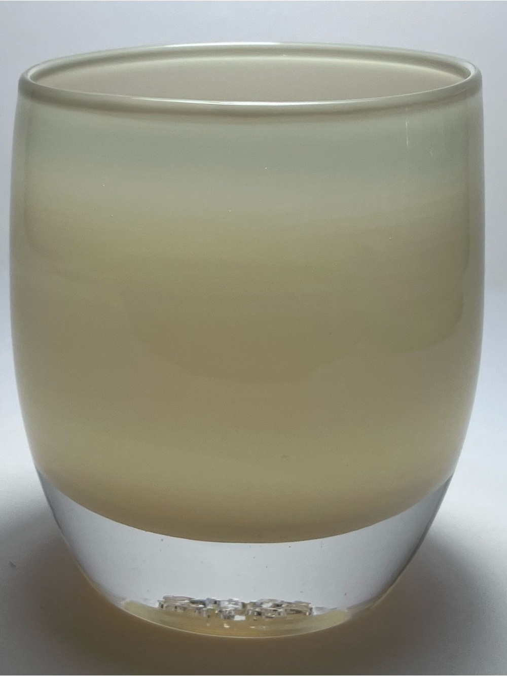 GLASSYBABY Pre-Triskelion HANDBLOWN Votive Candle Holder / IVORY CREAM / Seattle